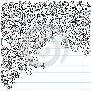 Star Student Great Grades A Plus Inky Notebook Doo