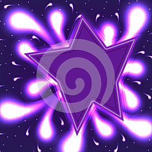 Star surprise bright purple RGB