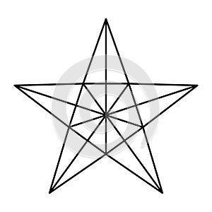 Star symbol vector star icon star shape