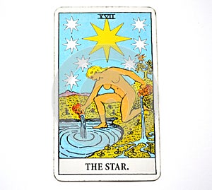 The Star Tarot Card Hope, happiness, opportunities, optimism, renewal, spirituality