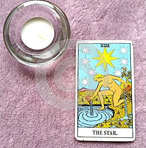 The Star Tarot Card Hope, happiness, opportunities, optimism, renewal, spirituality