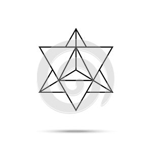 Star tetrahedron icon