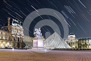 Star Trail at The Louvre