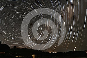 Star Trail from New Zealand, Whangarei