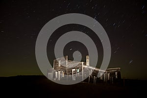 Star Trails Night Photography Abandoned Building