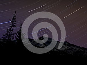 Star Trails over the Alaska Range photo