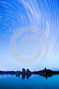 Star Trails over Mono Lake