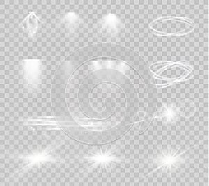 Star on a transparent background,light effect,vector illustration. burst with sparkles.