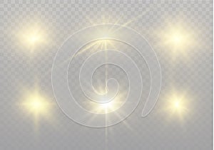 Star on a transparent background,light effect,vector illustration. burst with sparkles.