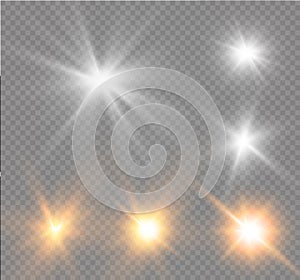 Star on a transparent background,light effect,vector illustration. burst with sparkles.