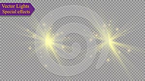 Star on a transparent background,light effect,vector illustration. burst with sparkles.