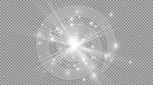 Star on a transparent background,light effect,vector illustration. burst with sparkles.