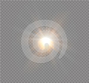 Star on a transparent background,light effect,vector illustration. burst with sparkles.