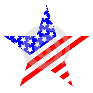 Star United States of America symbol logo