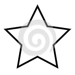 Star vector icon eps 10. Simple isolated illustration