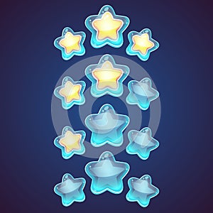 Star vector logo set icon