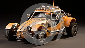 Star Wars B Model Car: 3ds Max Design Inspired By Vladimir Kush And Brian Kesinger