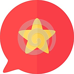 Star website or smartphone app button icon vector