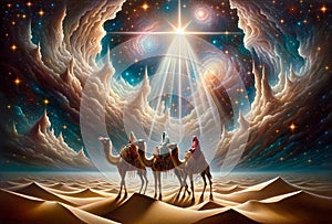 Star of Wonder: The Magi\'s Guiding Light in the Desert