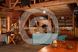 Stara karczma in Arlamow. Poland