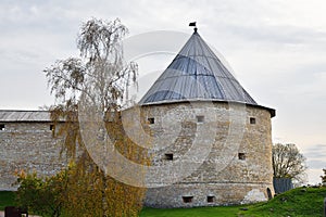 Staraya Ladoga fortress or Rurik castle in Staraya Ladoga village, Russia