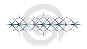 Starburst Geometric Abstract Pattern, vector design Generative AI