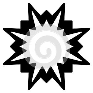 Starburst icon symbol design element