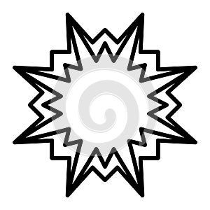 Starburst icon symbol design element