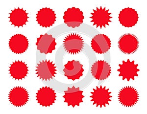 Starburst sticker. Vector illustration. Star burst price icon