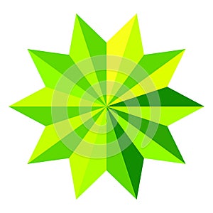 Starburst, sunburst star shape vector element