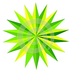 Starburst, sunburst star shape vector element