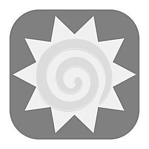 Starburst, sunburst star shape vector element