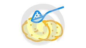 starch food additives color icon animation