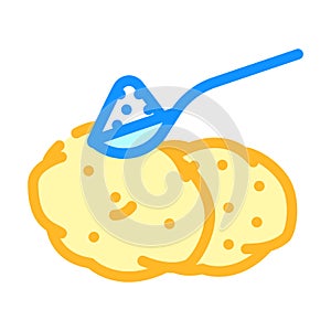 starch food additives color icon vector illustration