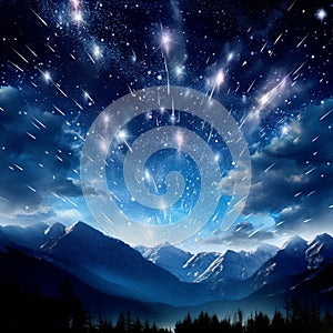 Stardust Symphony: A Celestial Dance of Meteor Showers