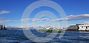 starferry crossing the Victoria harbour