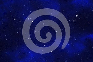 Starfield background of zodiacal symbol