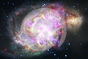 Starfield stardust and nebula in endless beautiful universe