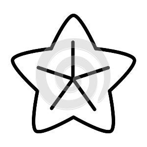 Starfish beach animal single icon with outline style