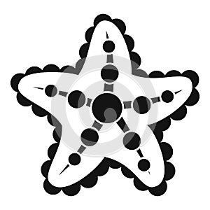 Starfish icon, simple style