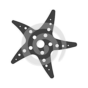 Starfish Icon. Vector on a white background.