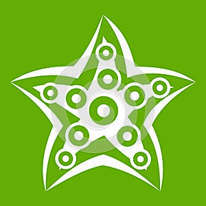 Starfish icon green