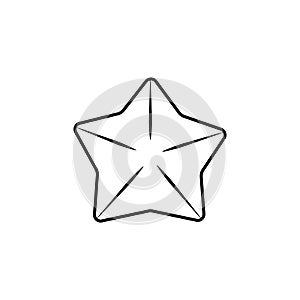 starfish line icon. signs and symbols can be used for web, logo, mobile app, ui, ux
