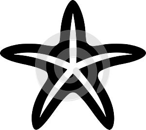 Starfish - minimalist and flat logo - vector illustration