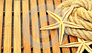 Starfish with rope.