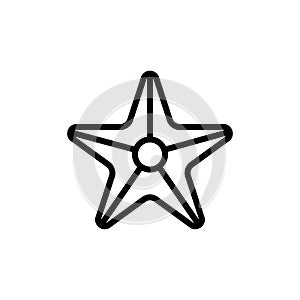 Starfish, summer icon. Simple line, outline vector elements of vacation icons for ui and ux, website or mobile application