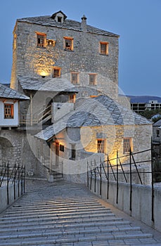 Stari Most at dawn