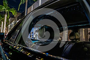 Starlight LED Roof inside Rolls Royce with Leather Seat