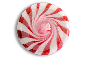 Starlight peppermint candy with spiral pattern photo