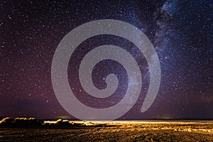 Starlit sky over Eduardo Avaroa National Park, Bolivia